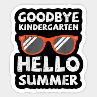 Goodbye Kindergarten Hello Summer Last Day Graduation Boys T-Shirt Sticker